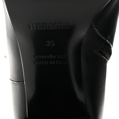 Hermes Calfskin Saint Germain Ankle Boots 35 Black 7 of 10