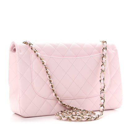 Chanel Caviar Quilted Jumbo Double Flap Light Pink 2 of 10