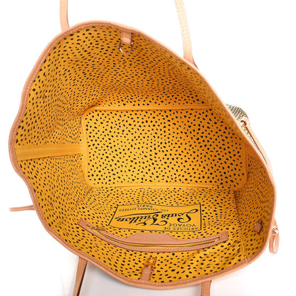 Louis Vuitton Monogram Kusama Waves Neverfull MM Yellow 5 of 8