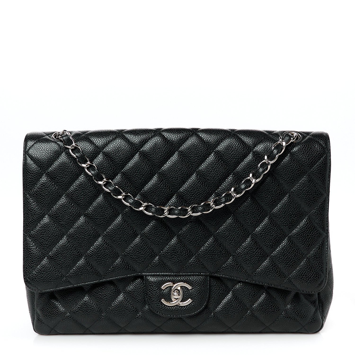 Chanel Caviar Quilted Maxi Single Flap Black 1 of 12