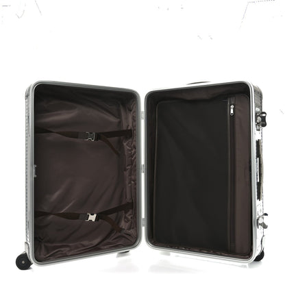 Gucci GG Supreme Monogram Aluminium Porter Medium Trolley Suitcase Silver 4 of 10