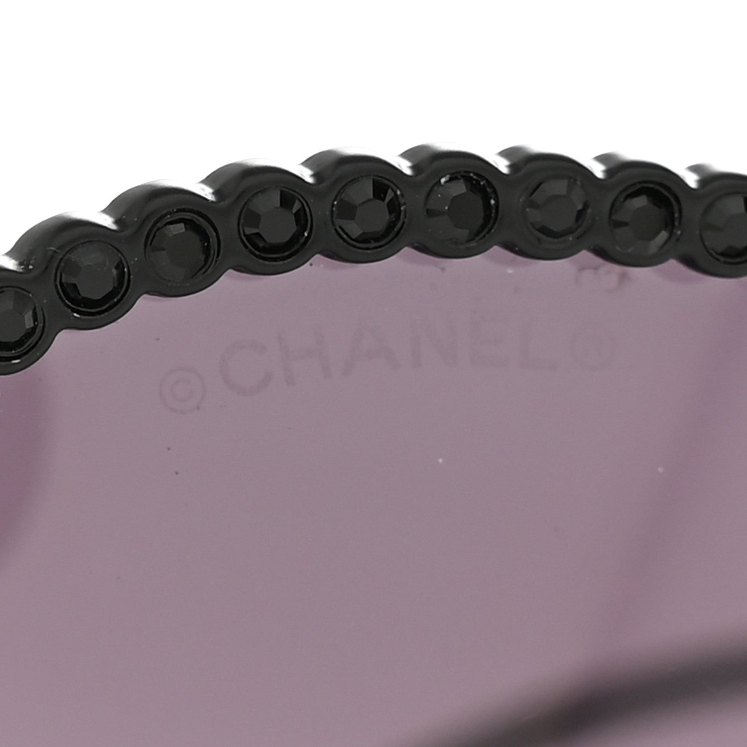 Chanel Crystal Aviator Sunglasses 71108 Black 6 of 9