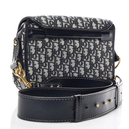 Christian Dior Oblique Crossbody Navy Blue 3 of 8