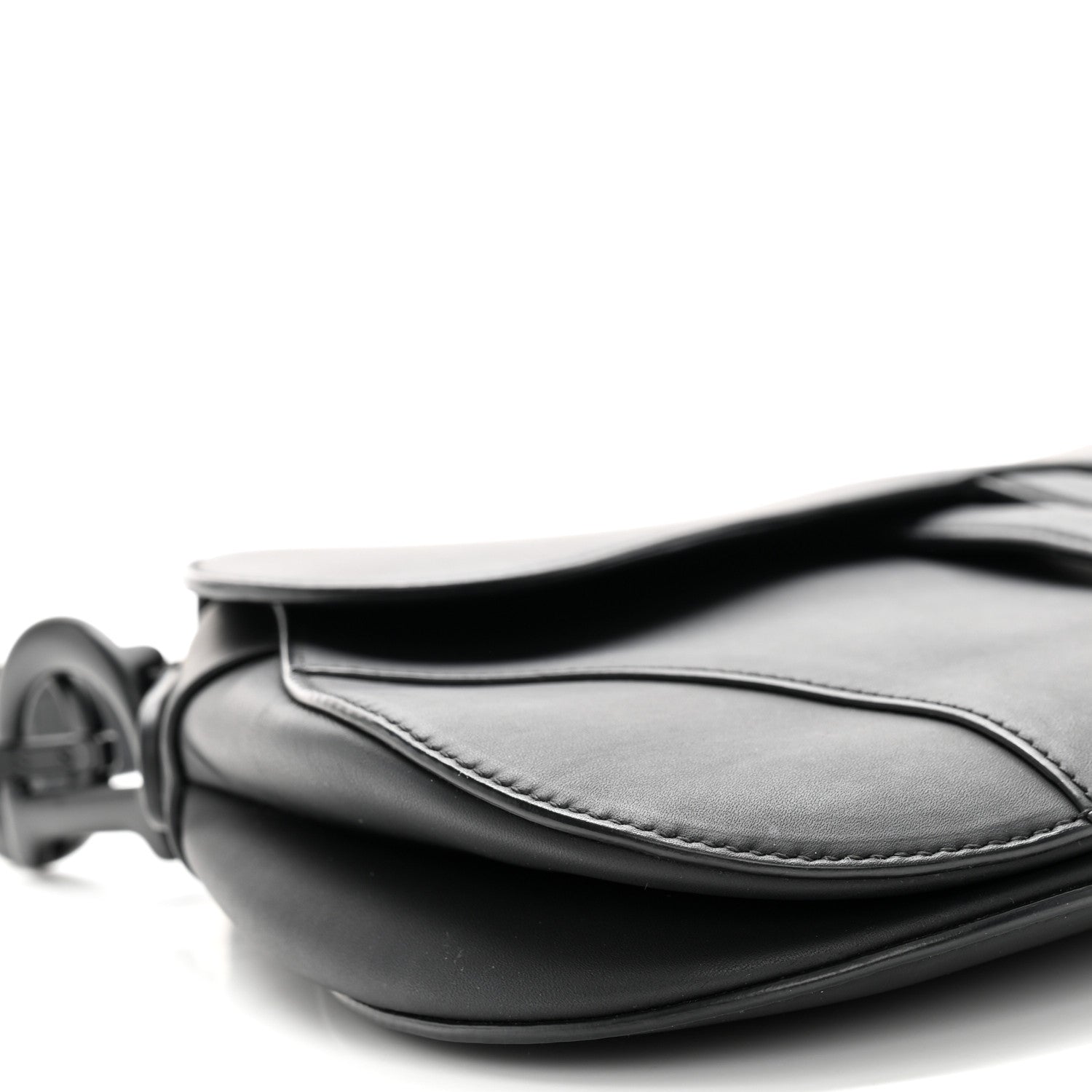 Christian Dior Ultra Matte Calfskin Saddle Bag Black 9 of 12