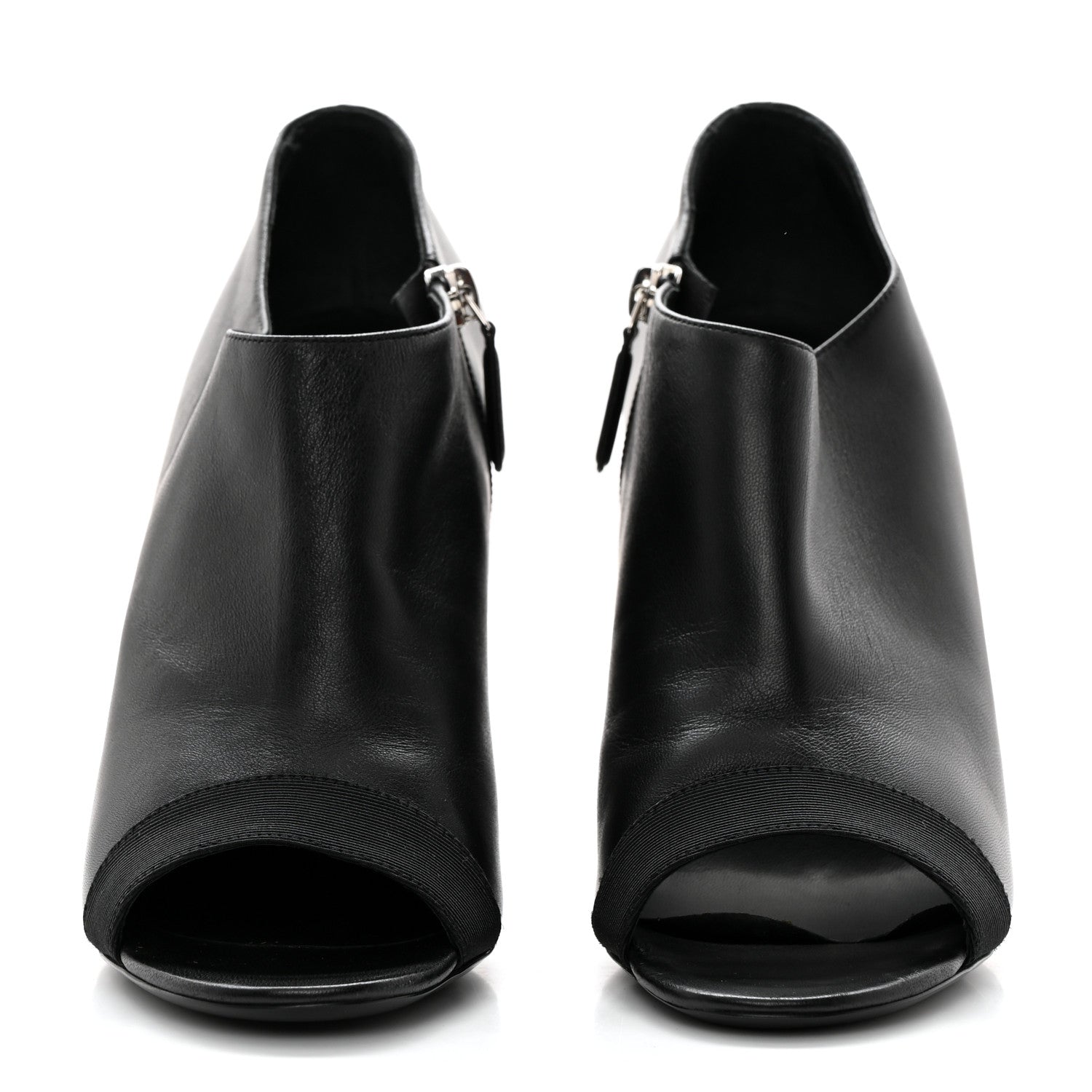 Chanel Lambskin Pearl Short Boots 39.5 Black 2 of 9