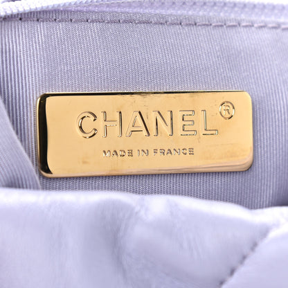 Chanel Lambskin Quilted Medium Chanel 19 Flap Light Purple 5 of 9