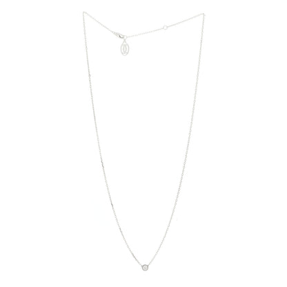 Cartier 18K White Gold Diamond SM D'Amour Pendant Necklace 3 of 6