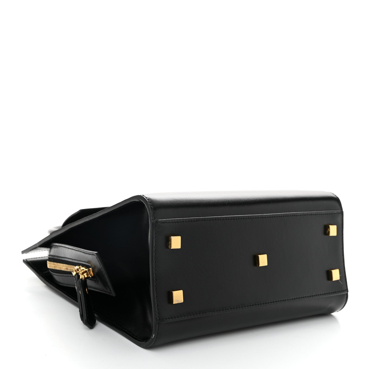 Saint Laurent Shiny Calfskin Small Uptown Tote Black 4 of 11