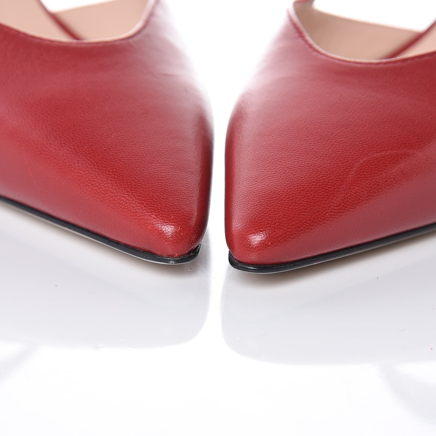 Gucci Nappa Pumps 37.5 Hibiscus Red 13 of 13