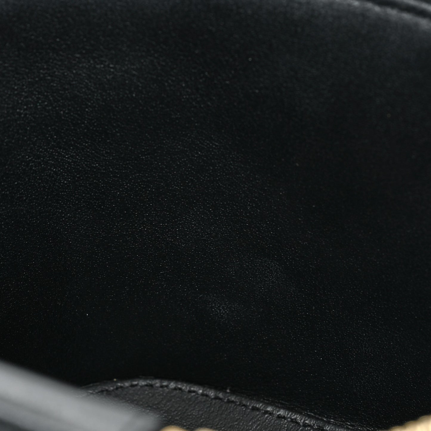 Lambskin Quilted Trendy Vanity Case Black