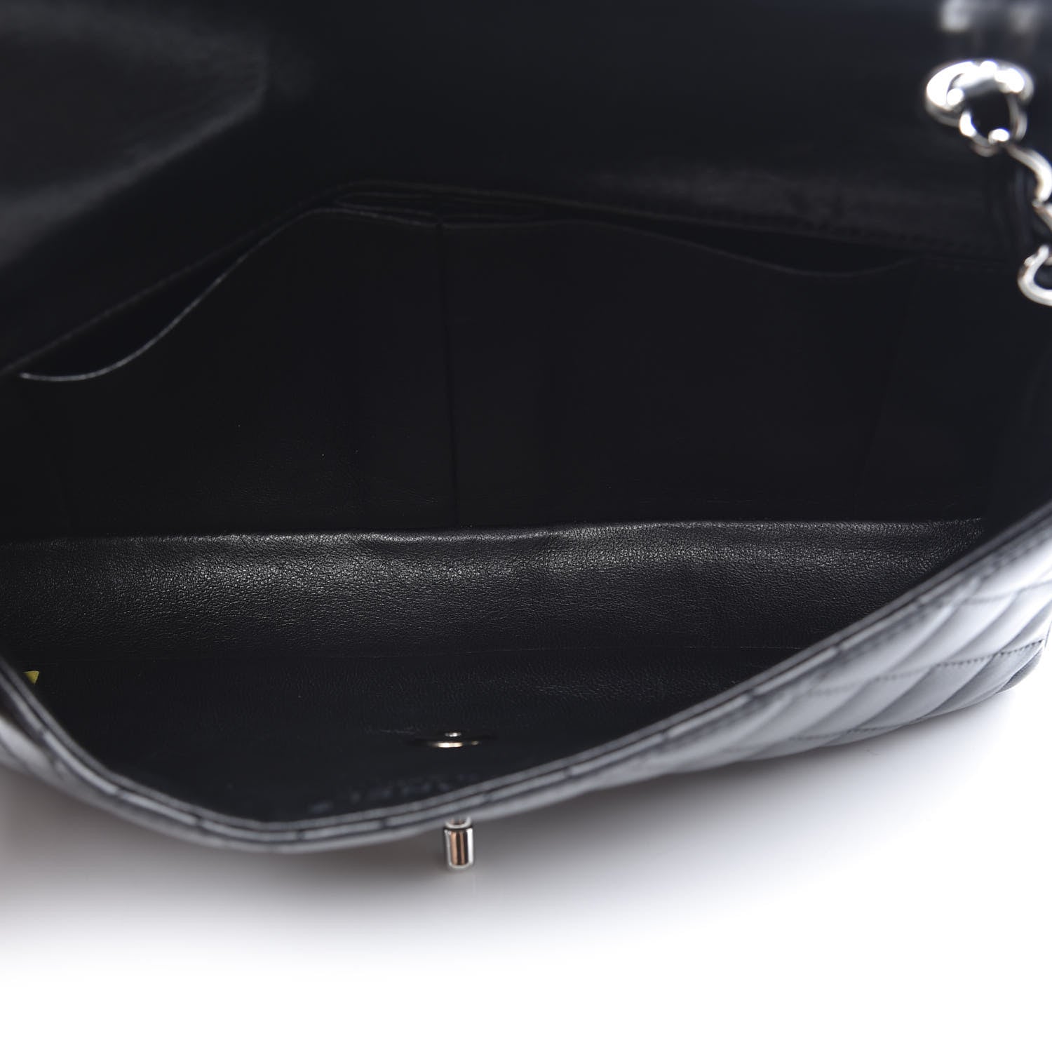 Chanel Lambskin Quilted East West Flap Black 5 of 10