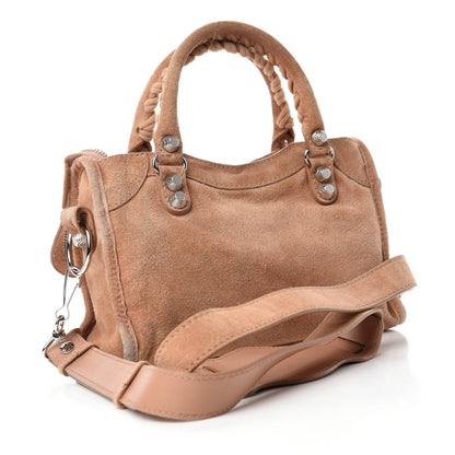 Balenciaga Suede Giant 12 Silver Hardware Mini City Beige 3 of 15