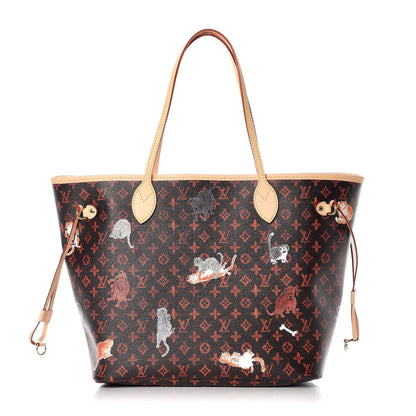 Louis Vuitton Catogram Neverfull MM Marron 3 of 10