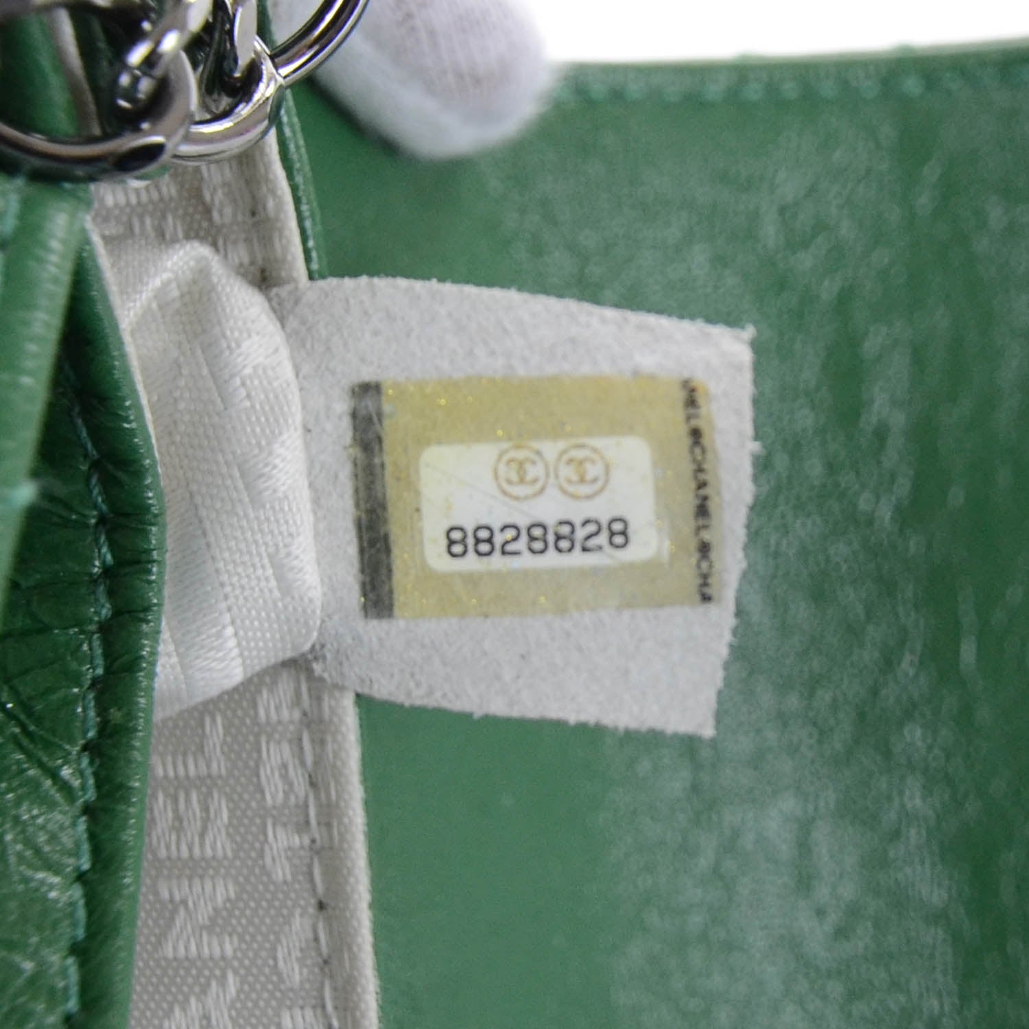 Chanel Leather Quilted Heart and Clove Flap Bag Green 11 of 12