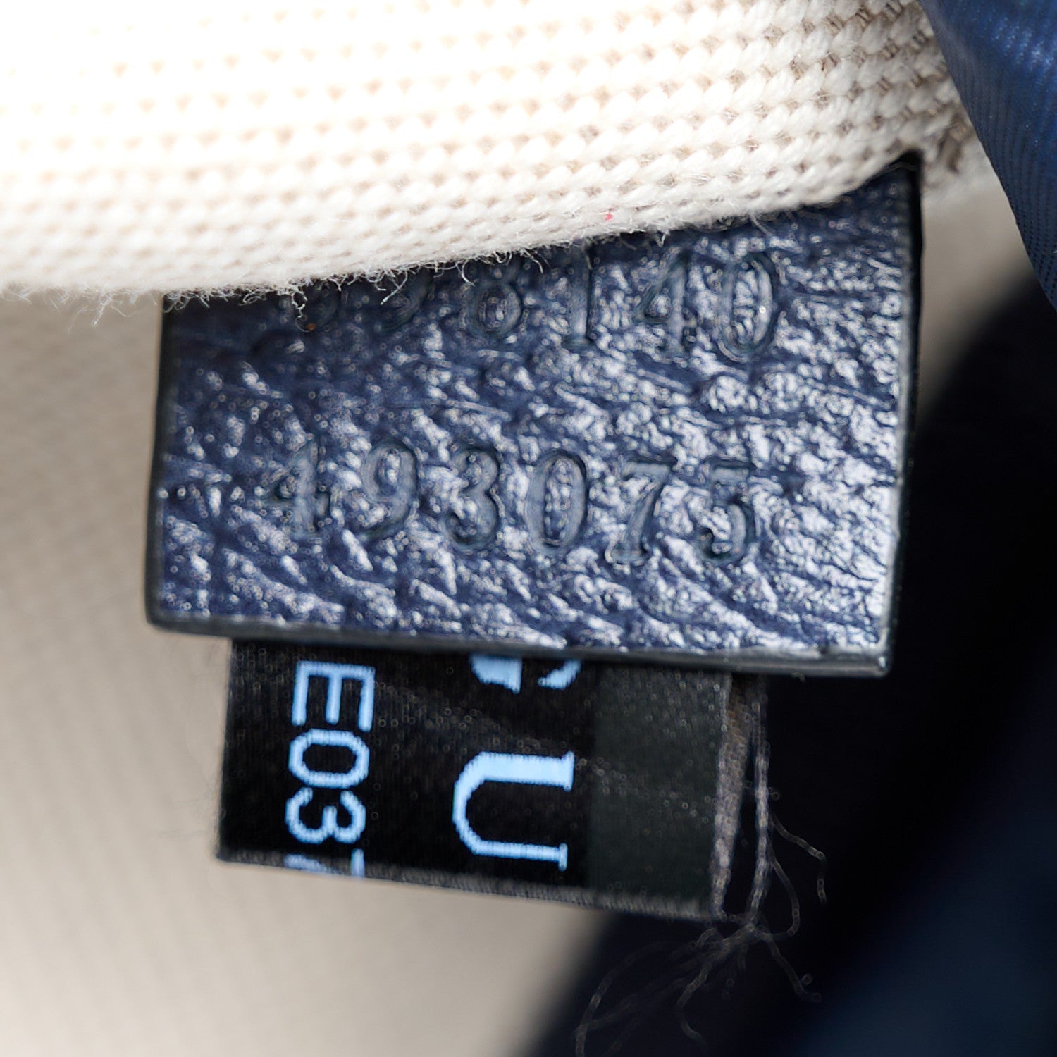 Gucci GG Supreme Monogram Medium Ophidia Double Buckle Backpack Beige Blue Black 7 of 10