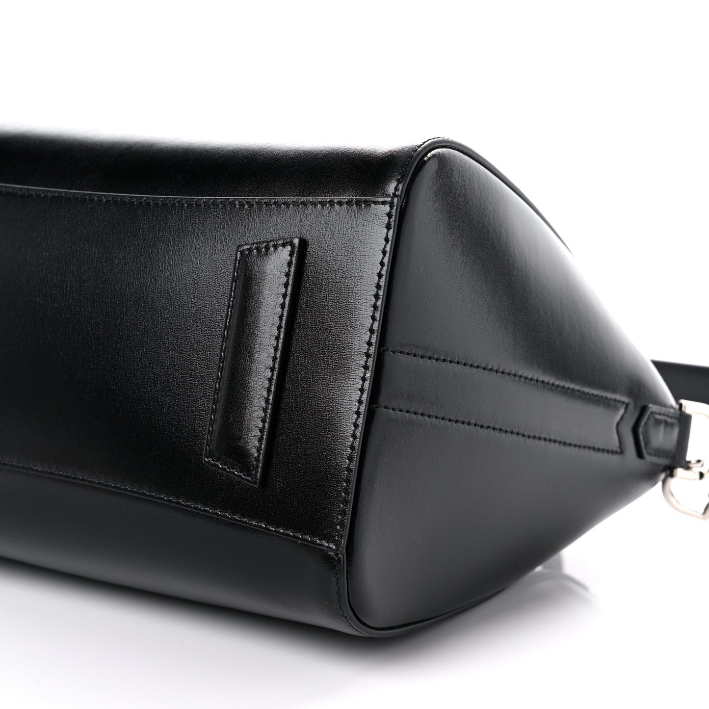 Shiny Lord Calfskin Small Antigona Black
