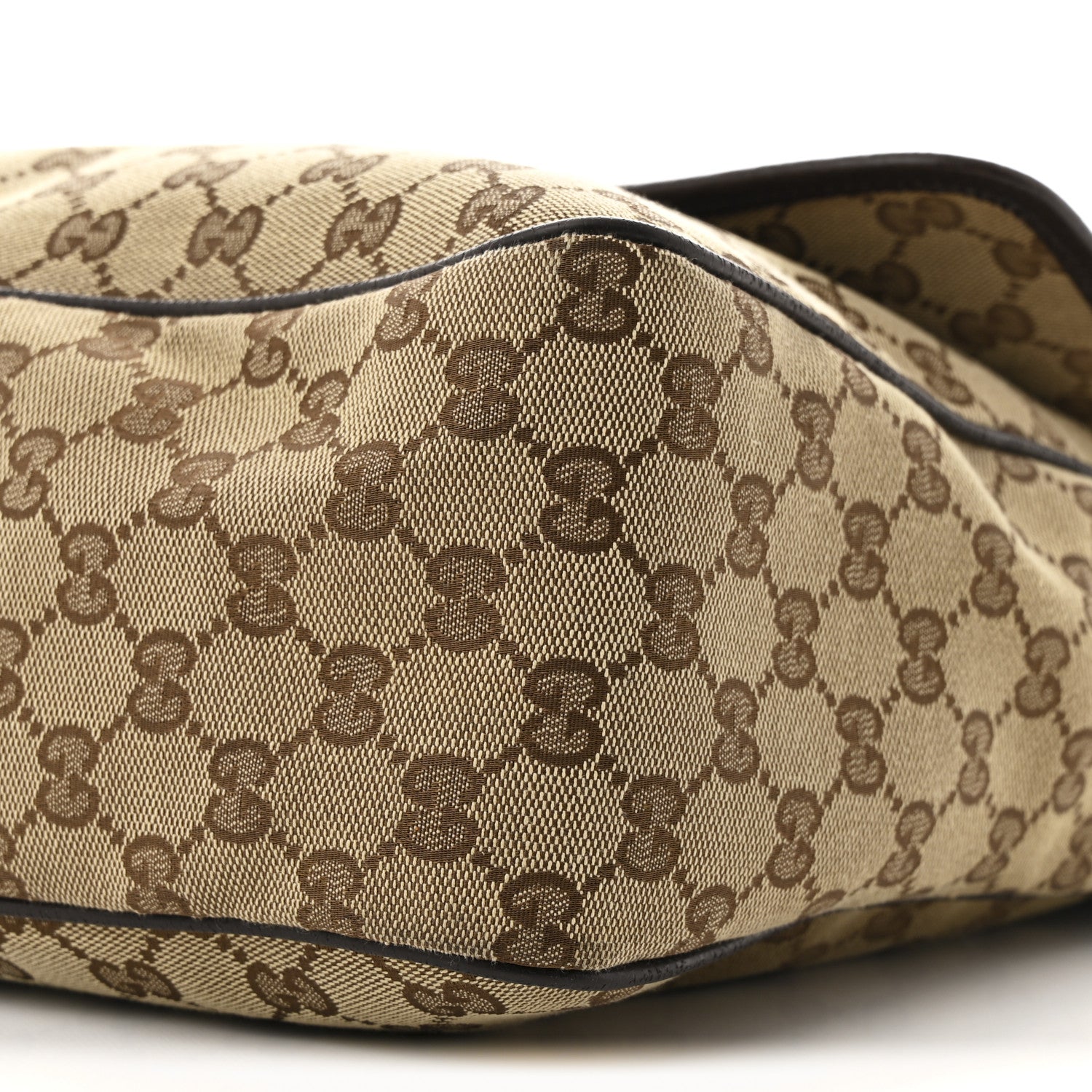 Gucci Monogram Web Medium Flap Messenger Beige Dark Brown 10 of 12