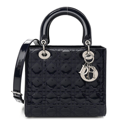 Christian Dior Patent Cannage Medium Lady Dior 1 of 11