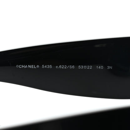 Chanel Acetate Rectangle Sunglasses 5435 Black 6 of 9