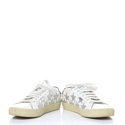 Saint Laurent Nappa Star Court Sneakers 34 Off White 5 of 13