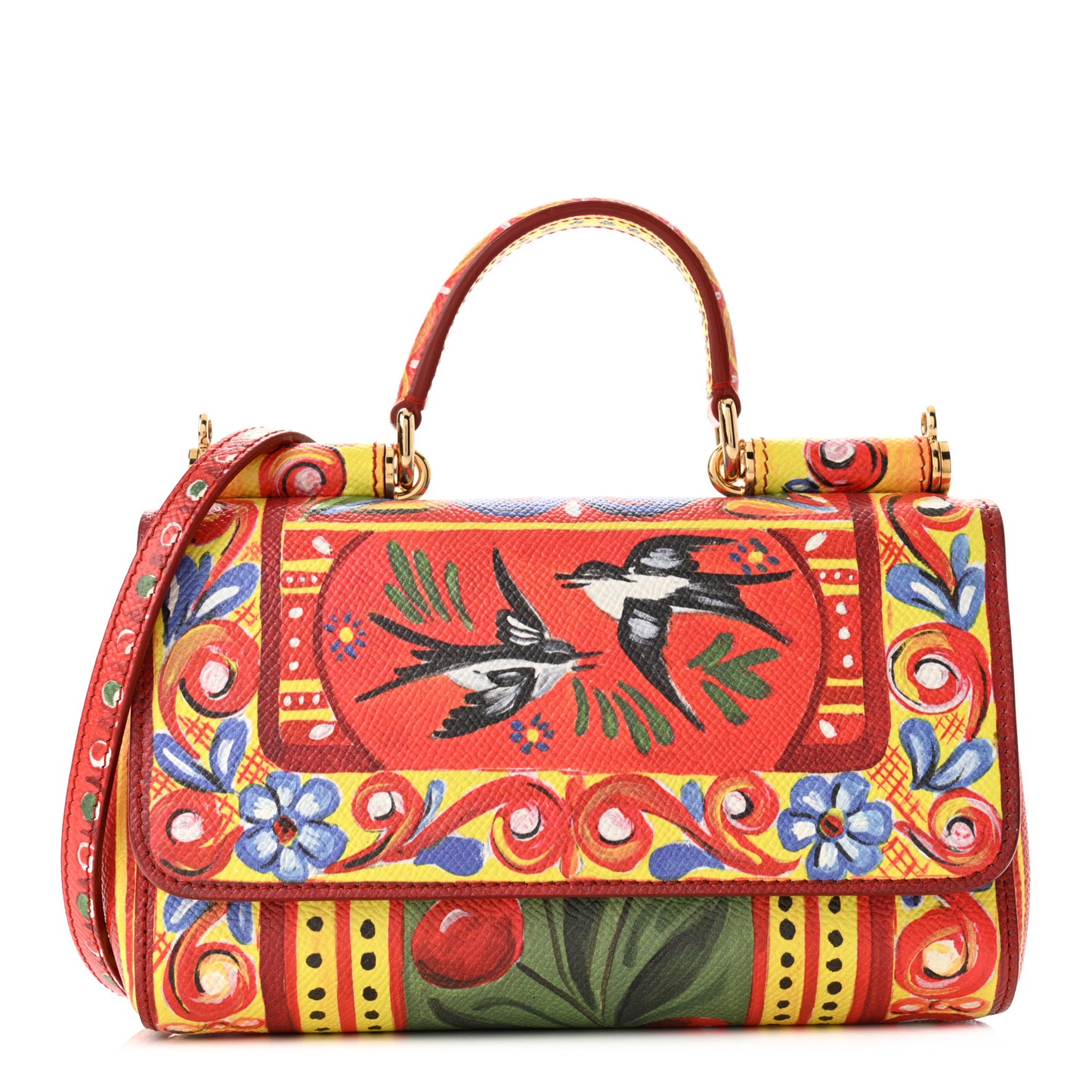 Dauphine Majolica Printed Mini Miss Sicily Satchel Multicolor