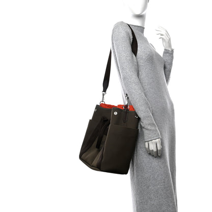 Hermes Toile Sac De Pansage Groom Kaki Feu 2 of 12