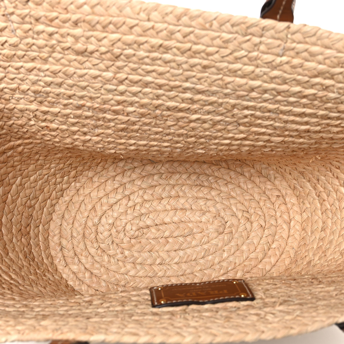 Palmitto Vitello Woven Braided Large Basket Tote Bag Naturale Cognac