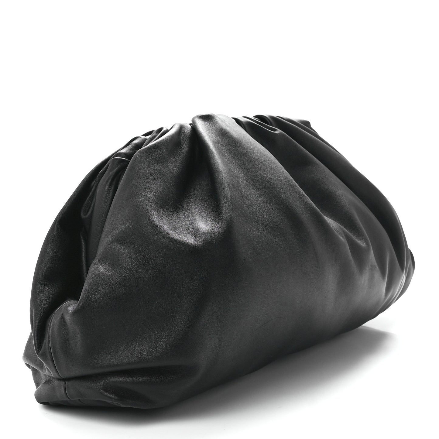 Smooth Butter Calf The Pouch Oversized Clutch Black