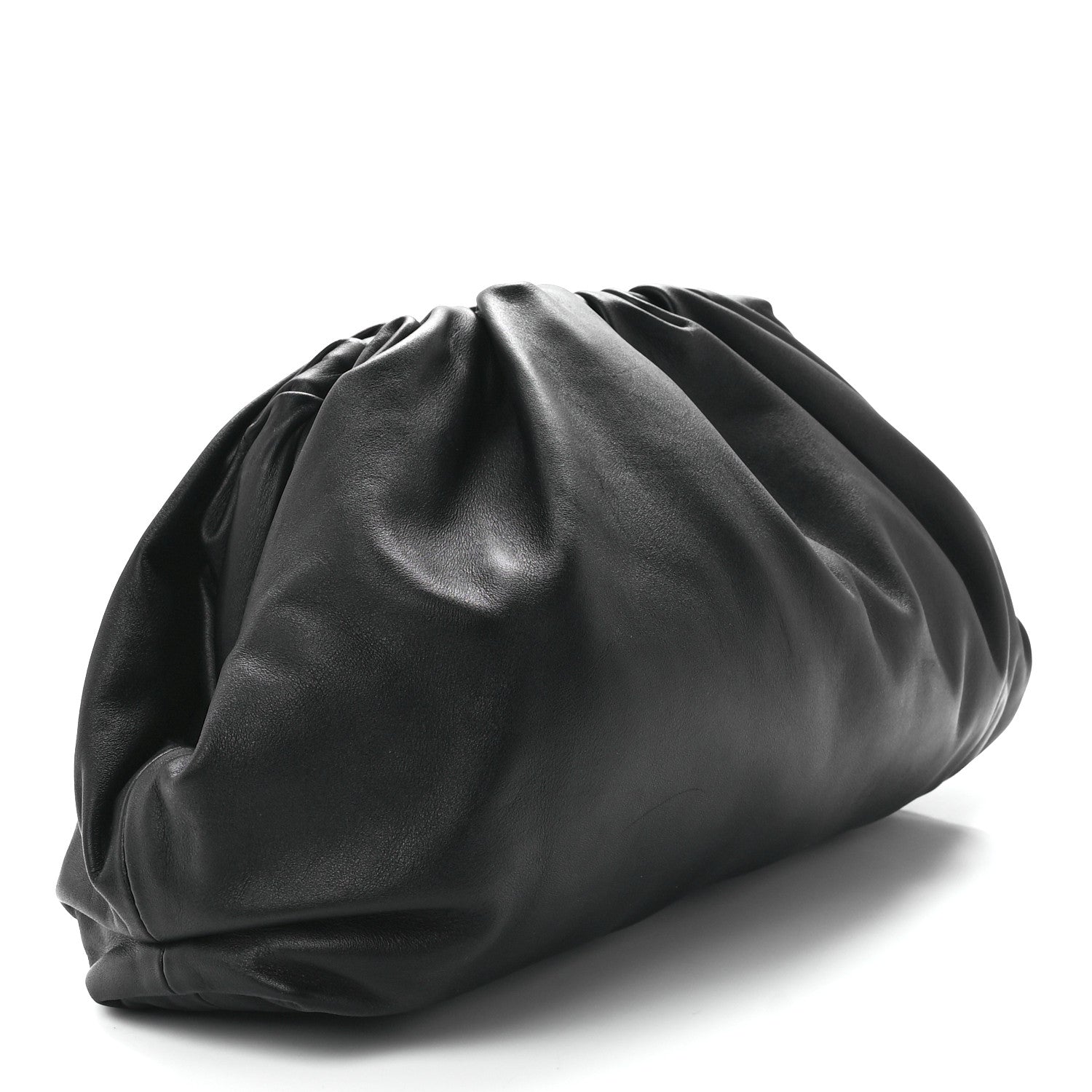 Bottega Veneta Smooth Butter Calf The Pouch Oversized Clutch Black 3 of 12