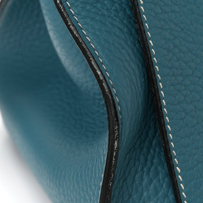 Hermes Taurillon Clemence Jypsiere 34 Blue Jean 12 of 13
