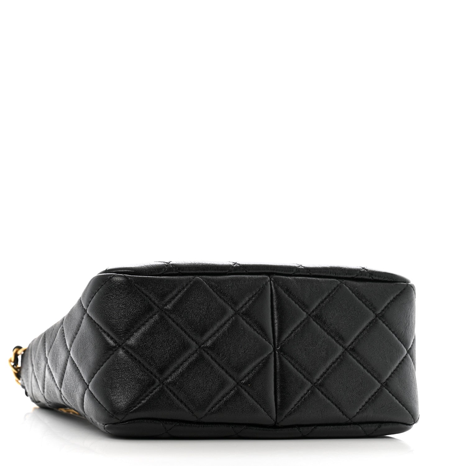 Chanel Lambskin Quilted Multi Chain Hobo Black 4 of 11