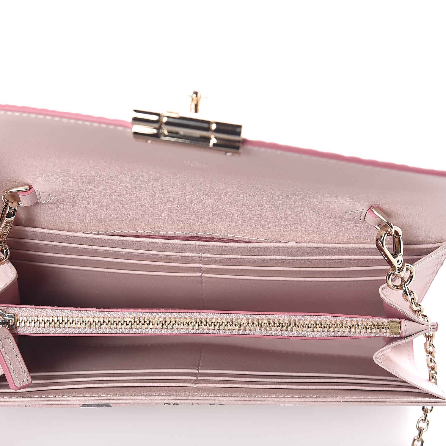 MCM Visetos Large Patricia Wallet On Chain Soft Pink 5 of 8