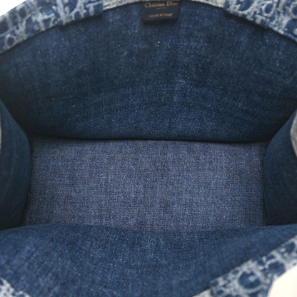 Christian Dior Oblique Denim Medium Book Tote Blue 5 of 10