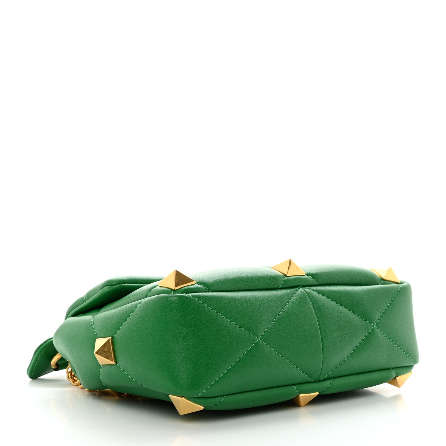 Valentino Garavani Nappa Medium Roman Stud Shoulder Bag Gea Green 4 of 9
