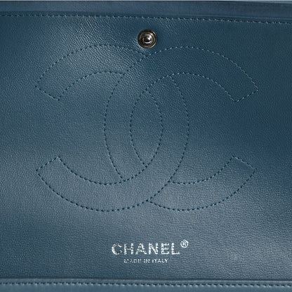 Chanel Lambskin Quilted Jumbo Double Flap Blue 7 of 8