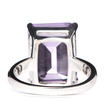 Tiffany Sterling Silver Amethyst Sparklers Cocktail Ring 56 7.5 3 of 7