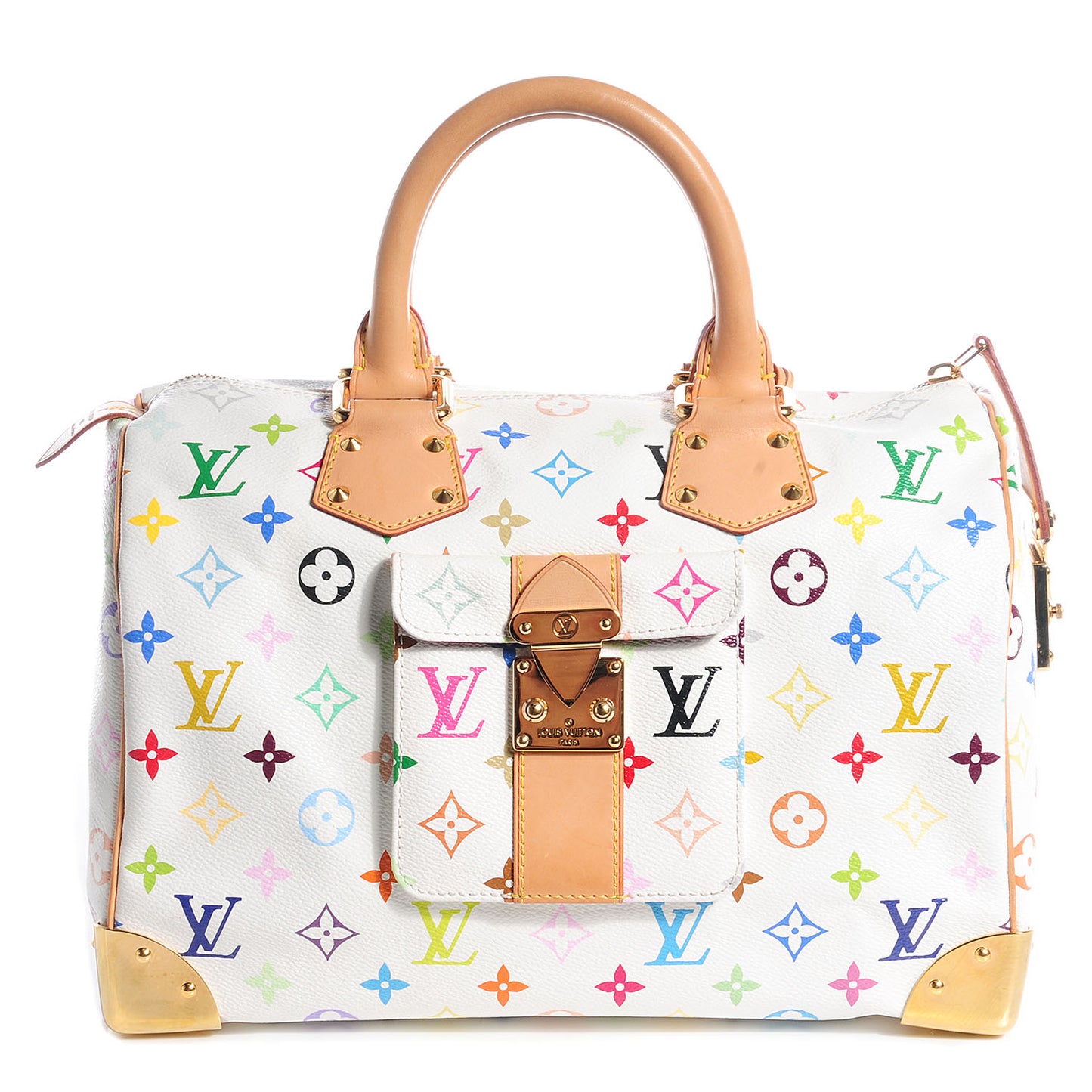 Monogram Multicolor Speedy 30 White
