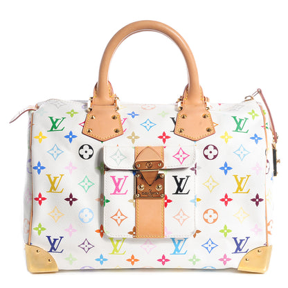 Louis Vuitton Monogram Multicolor Speedy 30 White 1 of 8