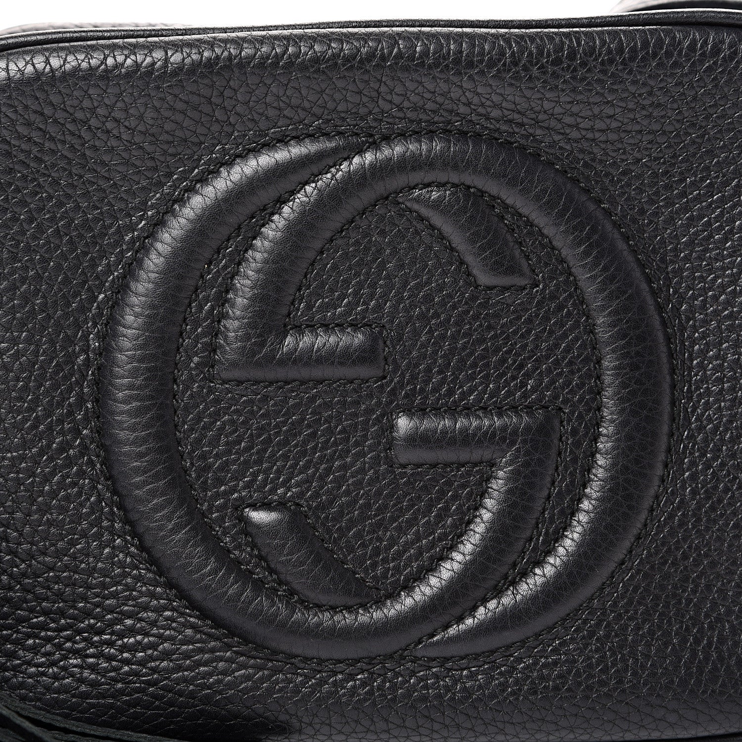 Gucci Pebbled Calfskin Small Soho Disco Bag Black 7 of 11