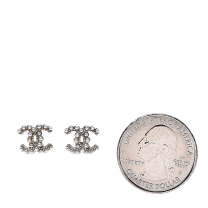 Chanel Pearl CC Earrings Gold 2 of 5