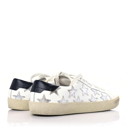 Saint Laurent Nappa Star Court Sneakers 39 Off White 3 of 13