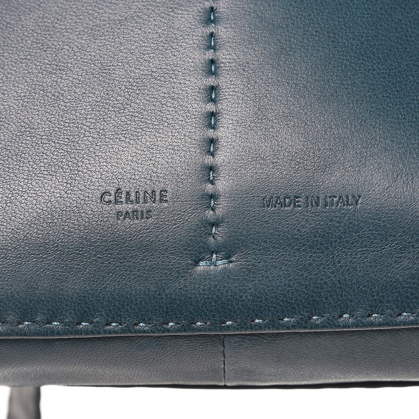 Soft Lambskin Pouch Croissant Shoulder Bag Petrol