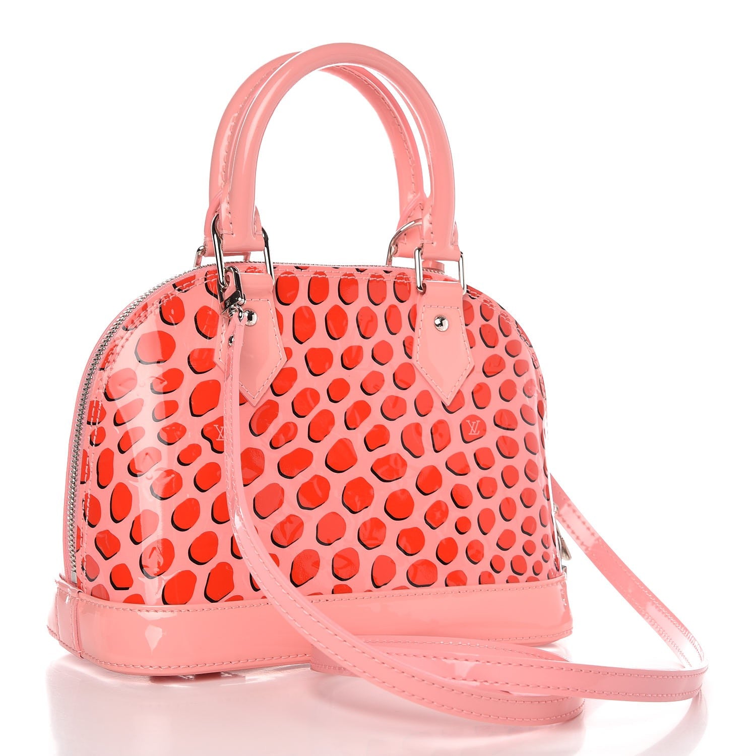 Louis Vuitton Vernis Jungle Dots Alma BB Sugar Pink Poppy 3 of 7