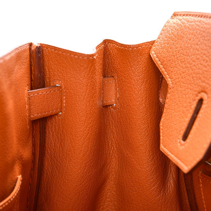 Hermes Chevre de Coromandel Birkin 30 Potiron 23 of 26