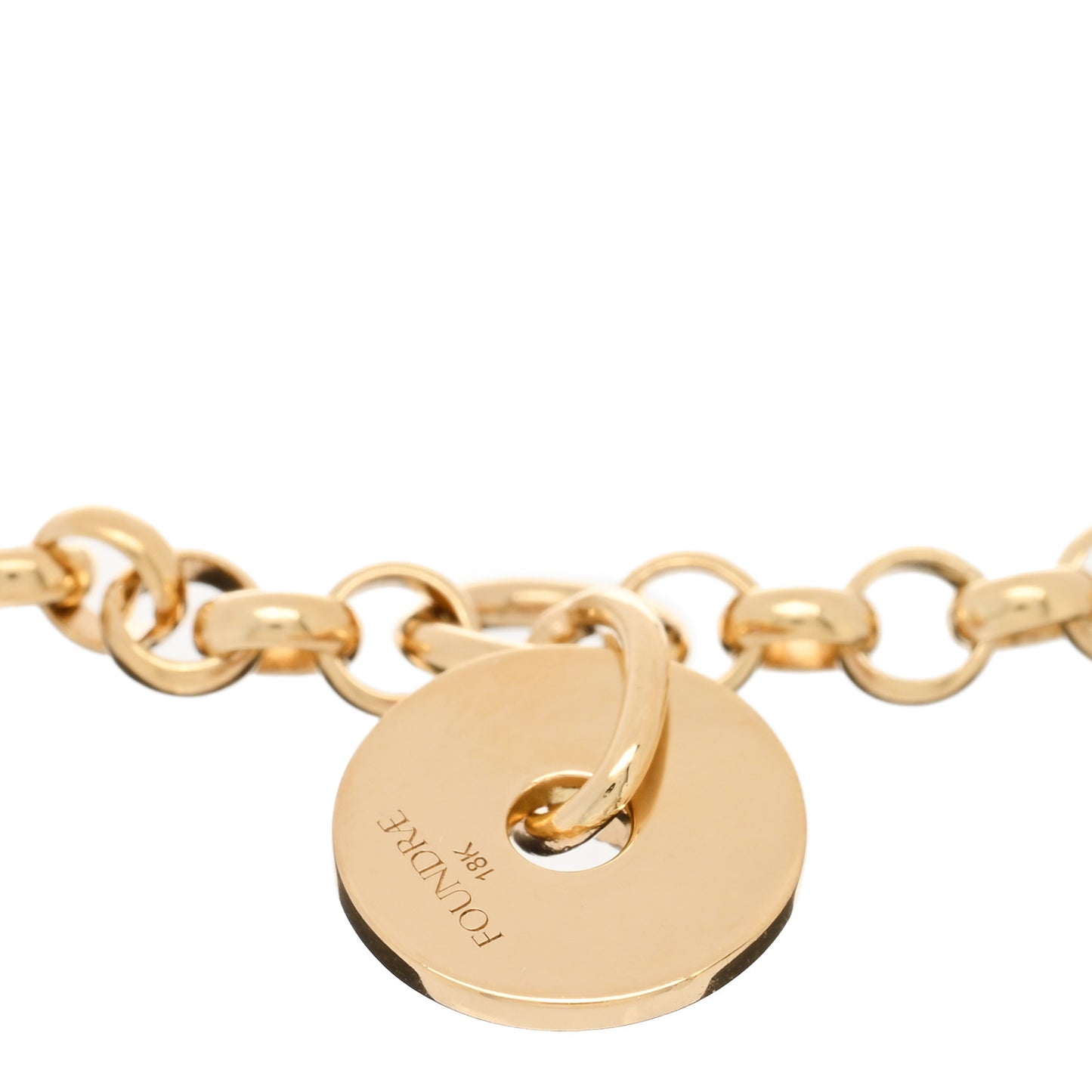18K Yellow Gold Diamond Enamel Star Strength Medium Belcher Bracelet Red