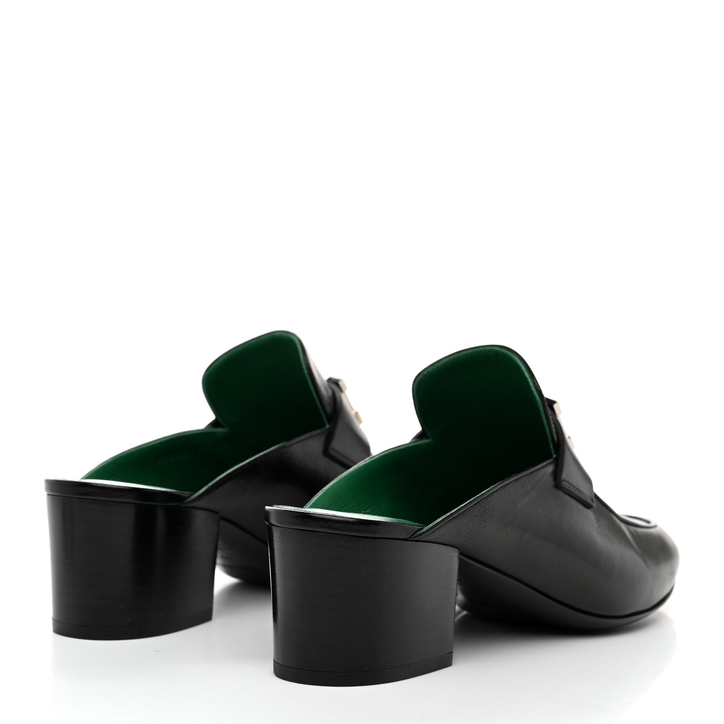Goatskin Paradis Mules 38.5 Black