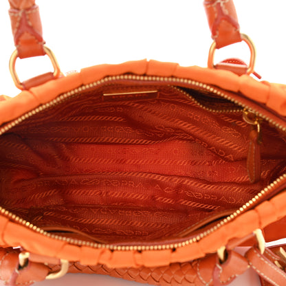 Prada Tessuto Nylon Gaufre Shopping Satchel Papaya 5 of 17