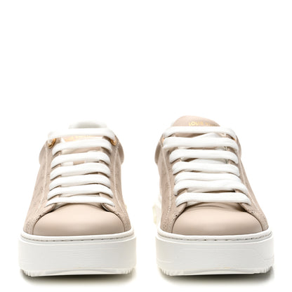 Louis Vuitton Calfskin Mahina Monogram Time Out Sneakers 39 Galet 2 of 10