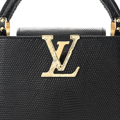 Louis Vuitton Lizard Capucines Mini Black 8 of 11