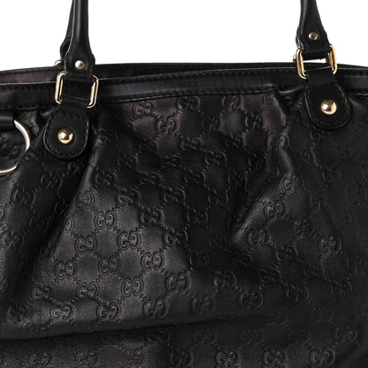 Gucci Guccissima Medium Sukey Top Handle Tote Black 9 of 13